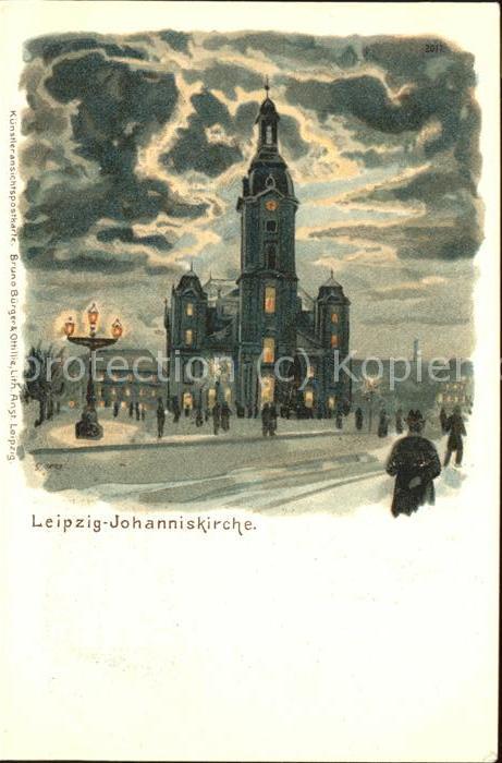 Verlag Buerger Leipzig Nr. 2017 Leipzig Johanniskirche