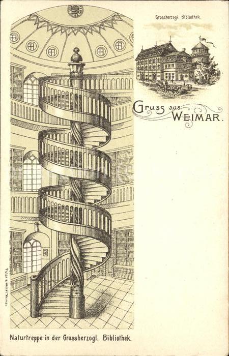 Bibliothek Library Weimar Naturtreppe
