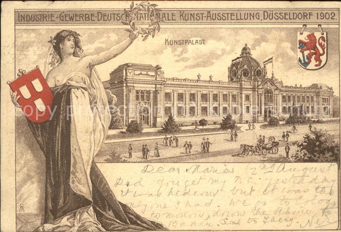 Ausstellung Industrie Gewerbe Kunst Dues Kunstpalast Kutsche Kuppel