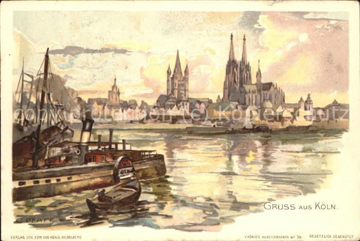 Pfaff C. Köln Seitenraddampfer