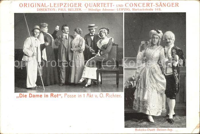 Gesang Musik Leipzig Quartett Die Dame in Rot Rokoko