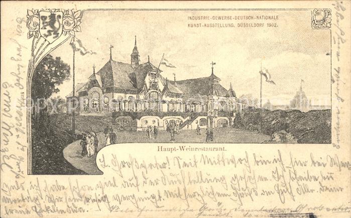 Ausstellung Industrie Gewerbe Kunst Dues Haupt-Weinrestaurant