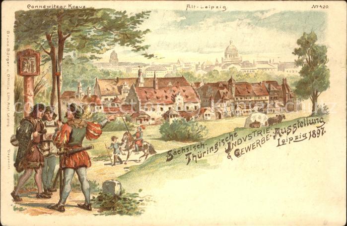 Verlag Buerger Leipzig Nr. 420 Alt-Leipzig Connenwitzer Kreuz