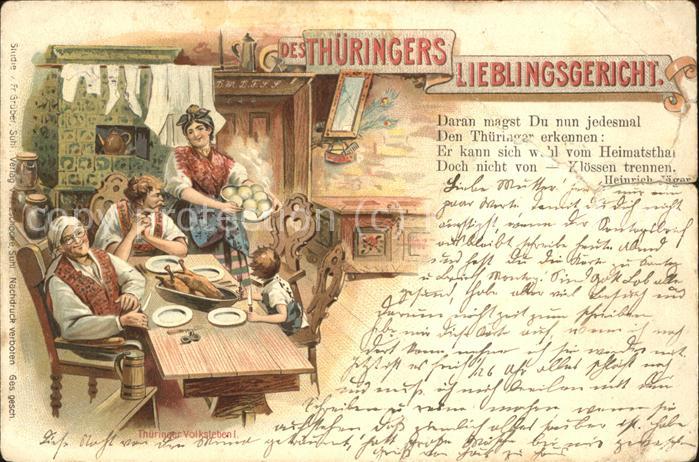 Restaurant Kaffee Thüringers Lieblingsgericht Gedicht Mit