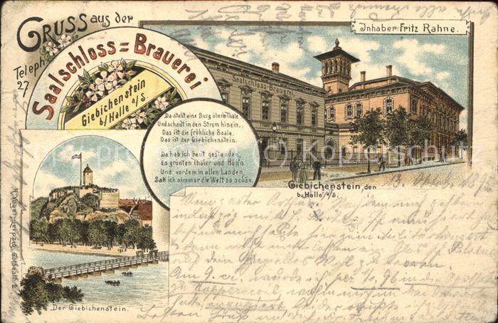 Brauerei Brewery Leipzig Schloss-Brauerei Giebichenstein