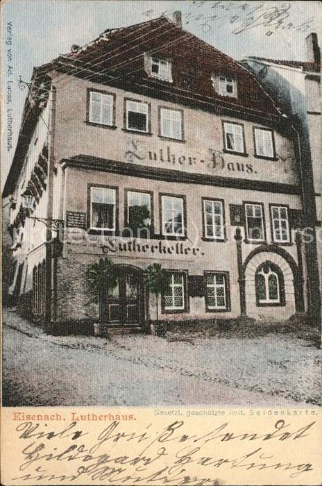 Luther Martin Lutherhaus Lutherkeller Eisenach