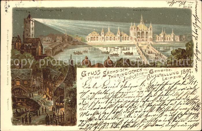 Ausstellung Industrie Gewerbe Leipzig 18 Haupthalle Verlag-Bürger Nr.419