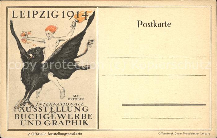 Ausstellung Buchgewerbe Graphik Leipzig Fackel Vogel