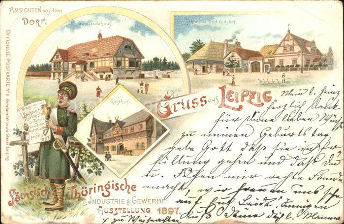 Ausstellung Industrie Gewerbe Leipzig 18 Schmiede Gutshof Gemeindehaus