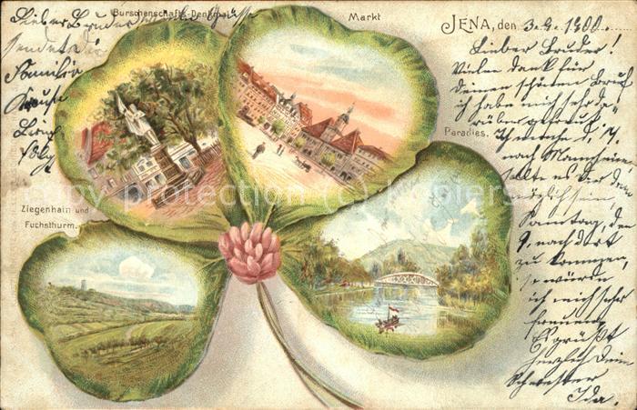 Kleeblatt-Litho Jena Burschenschaftsdenkmal Ziegenhain