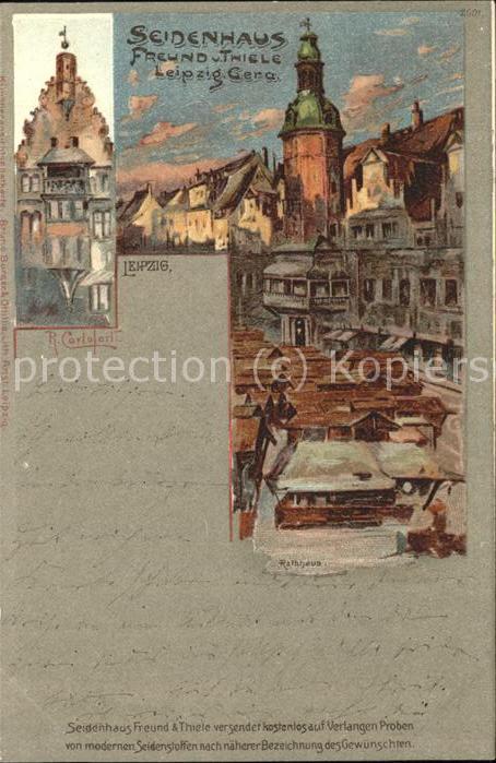 Verlag Buerger Leipzig Nr. 2001 Seidenhaus Freund und Thiele