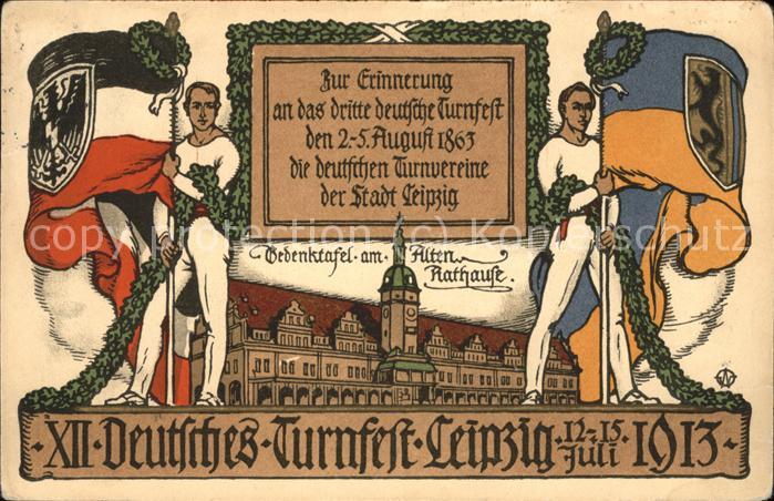 Turnfest Leipzig Gedenktafel altes Rathaus Schwa