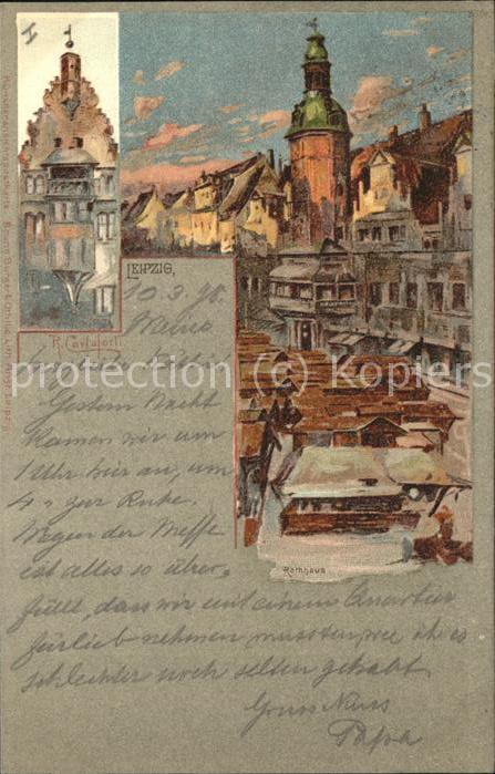Verlag Buerger Leipzig Nr. 2001 Rathaus R. Carloforti