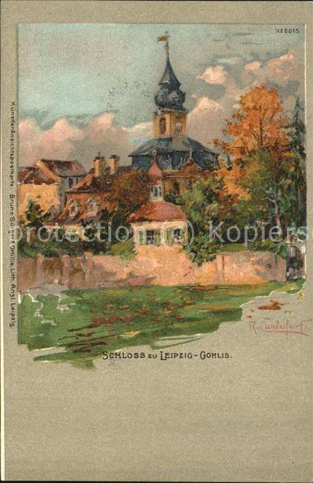 Verlag Buerger Leipzig Nr. 2015 Schloss Leipzig-Gohlis R.Carlofort