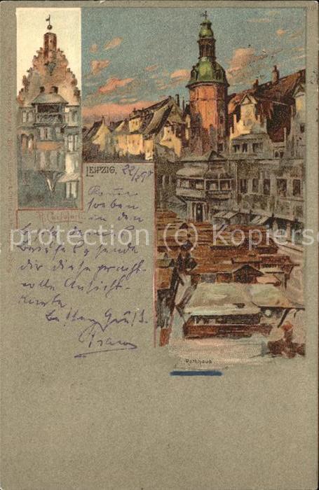 Verlag Buerger Leipzig Nr. 2001 Rathaus R. Carloforti