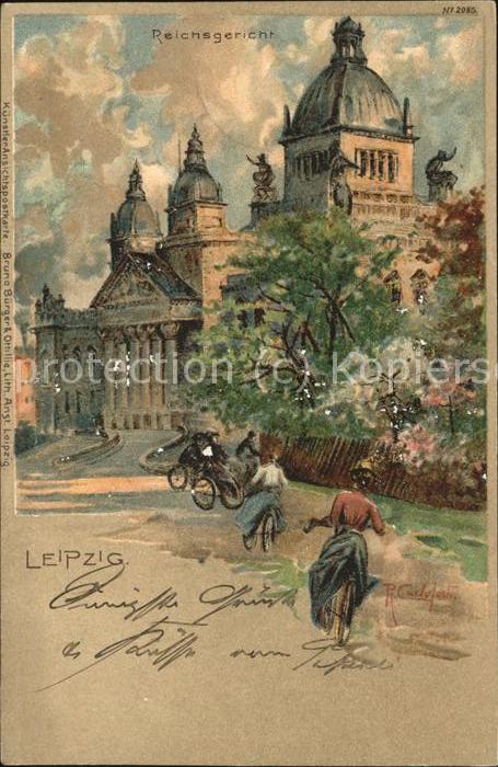 Verlag Buerger Leipzig Nr. 2065 Reichsgericht Fahrraeder R. Carloforti
