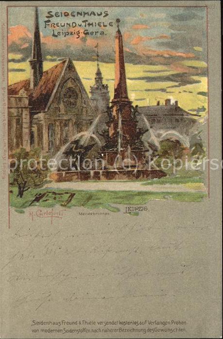 Verlag Buerger Leipzig Nr. 2003 Seidenhaus Freund und Thiele Mende