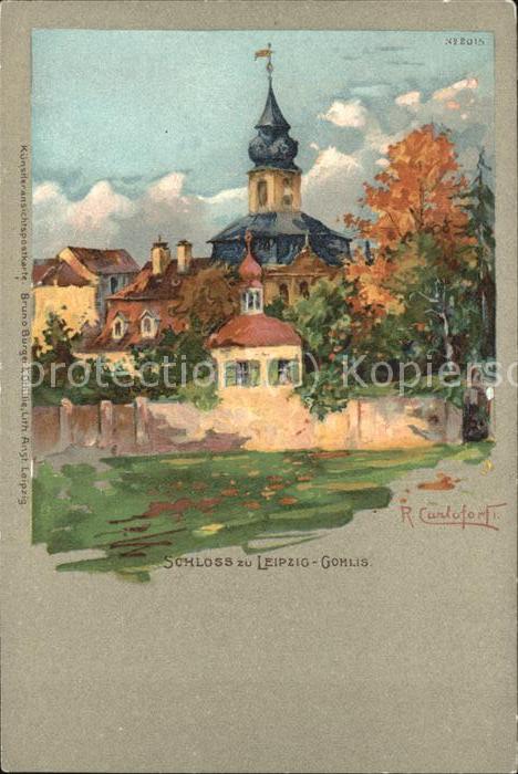 Verlag Buerger Leipzig Nr. 2015 Schloss Leipzig-Gohlis R. Carlofor