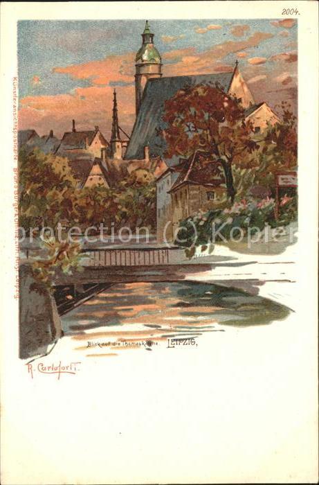 Verlag Buerger Leipzig Nr. 2004 Thomaskirche R. Carloforti