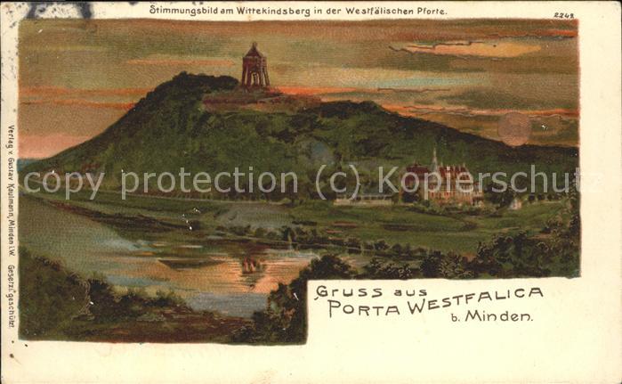 Porta Westfalica mit Moltketurm