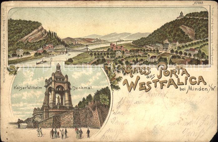 Porta Westfalica mit Kaiser-Wilhelm-Denkmal