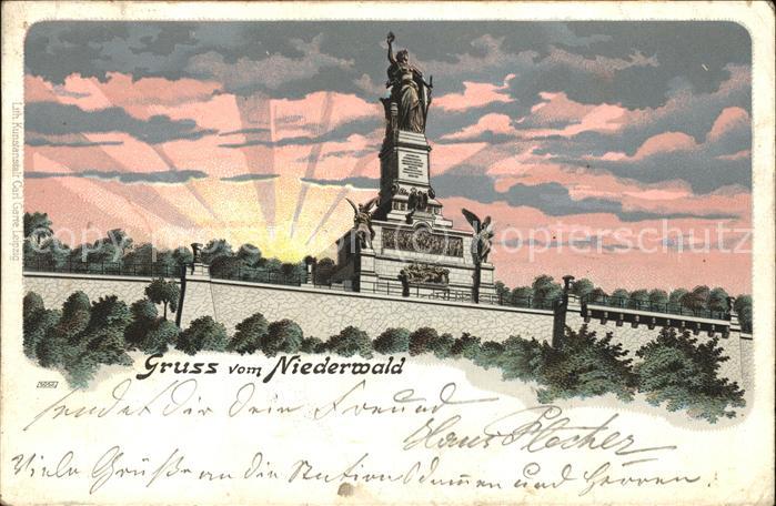 Ruedesheim Rhein Nationadenkmal auf dem Niederwald