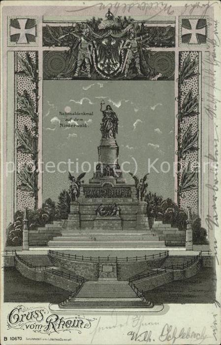 Ruedesheim Rhein Nationaldenkmal auf dem Niederwald