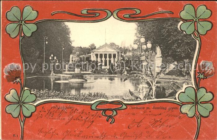 Wiesbaden Kurhaus mit Bowling green