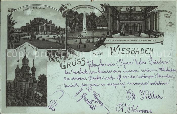 Wiesbaden Neues Theater u.Russische Kapelle