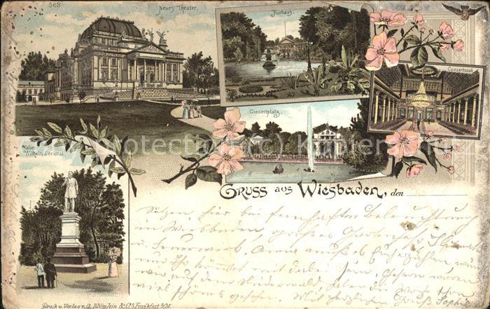 Wiesbaden Neues Theater u.Kurhaus (Bahnpoststempe