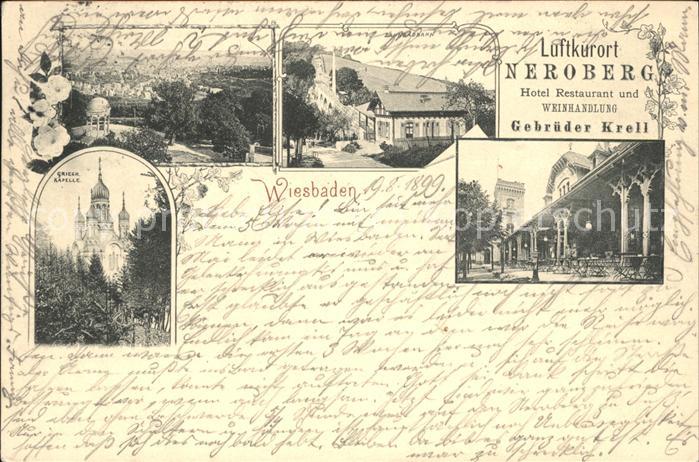 Wiesbaden Hotel-Restaurant-Weinhandlung v.d.Gebr.