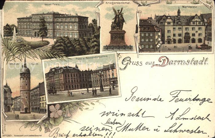 Darmstadt Neues Palais u.Marktplatz