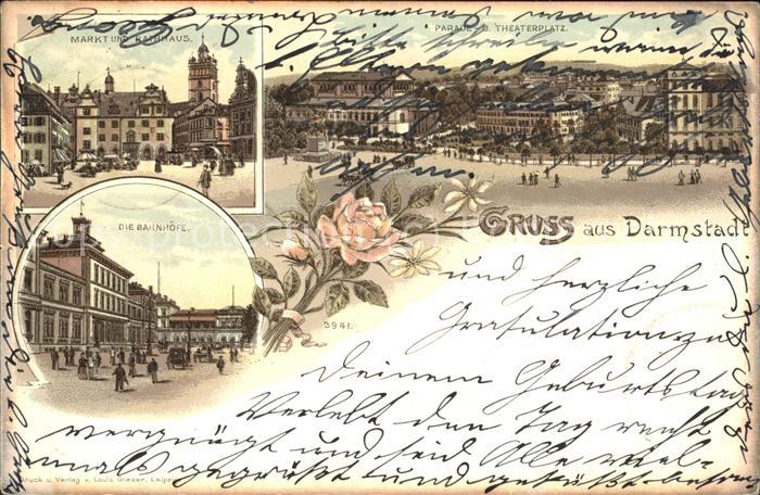 Darmstadt Markt u.Rathaus