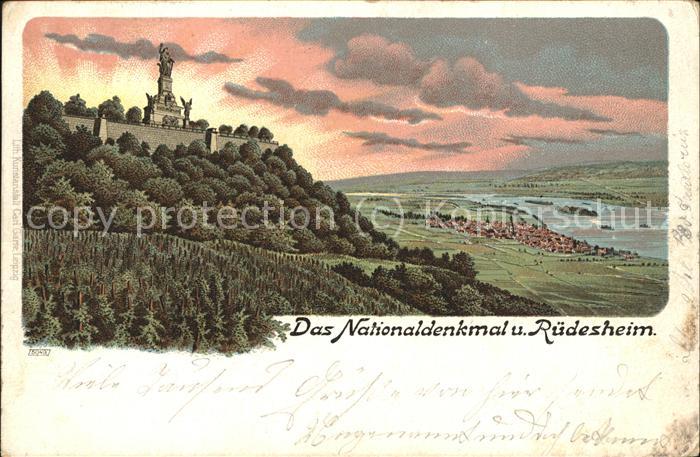 Ruedesheim Rhein Nationaldenkmal auf dem Niederwald