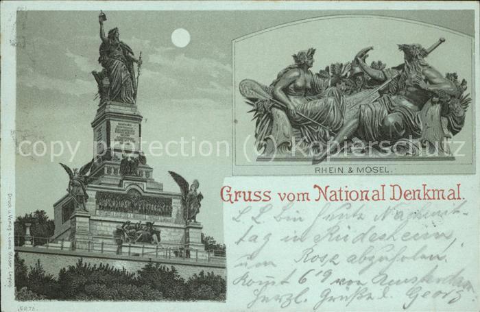 Ruedesheim Rhein Nationaldenkmal auf dem Niederwald