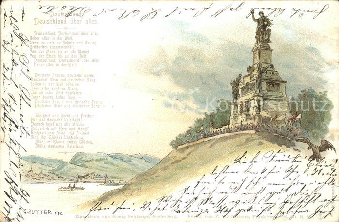 Ruedesheim Rhein Nationaldenkmal auf dem Niederwald