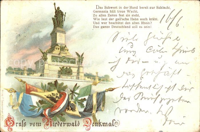 Ruedesheim Rhein Nationaldenkmal auf dem Niederwald