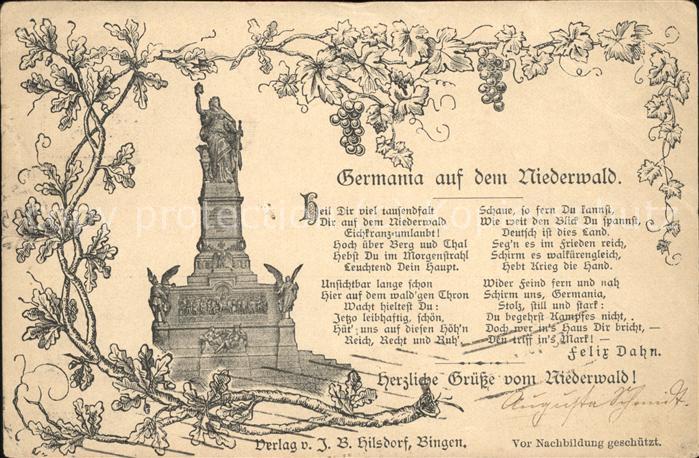 Ruedesheim Rhein Nationaldenkmal auf dem Niederwald