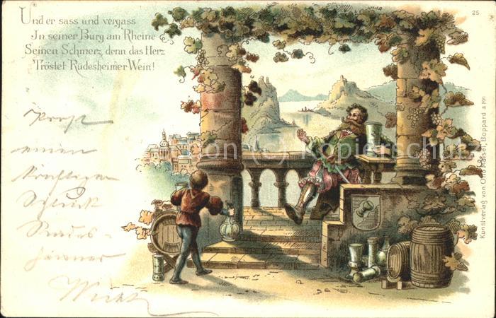 Ruedesheim Rhein Weintrinker