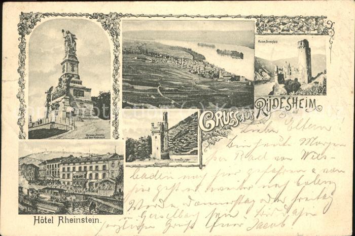 Ruedesheim Rhein Hotel Rheinstein u.Nationaldenkmal