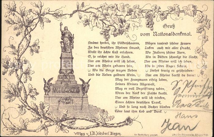Ruedesheim Rhein National_Denkmal (Vorläufer 1894)