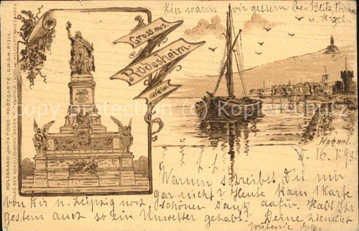 Ruedesheim Rhein National-Denkmal