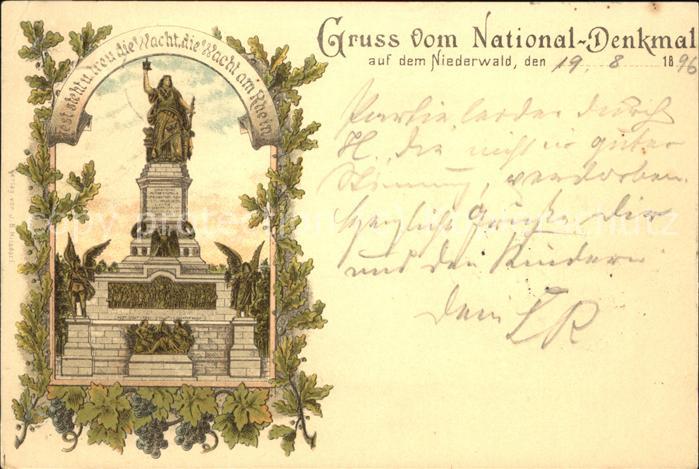 Ruedesheim Rhein National-Denkmal auf dem Niederwald