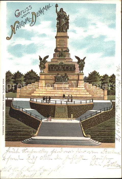 Ruedesheim Rhein Nationaldenkmal auf dem Niederwald