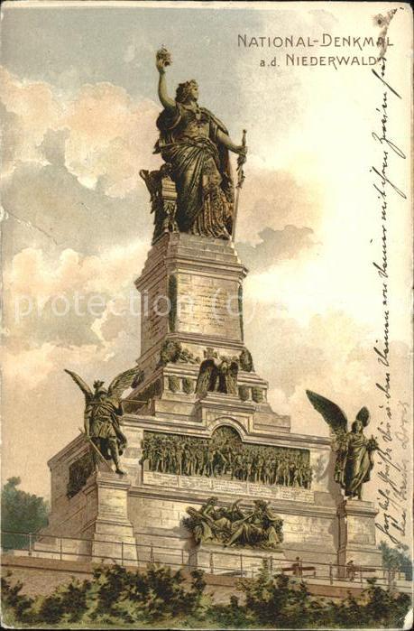 Ruedesheim Rhein National-Denkmal auf dem Niederwald