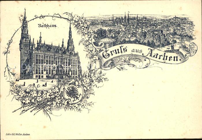 Aachen Rathaus (Feldpost)