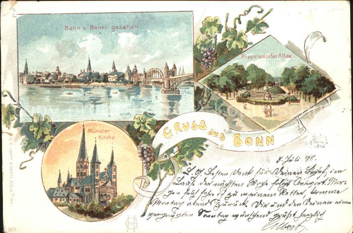 Bonn Rhein Münsterkirche u.Poppelsdorfer Allee