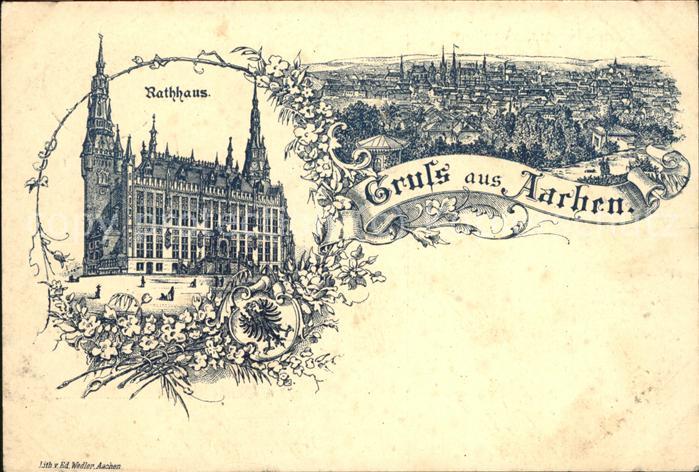 Aachen Rathaus (Feldpost)