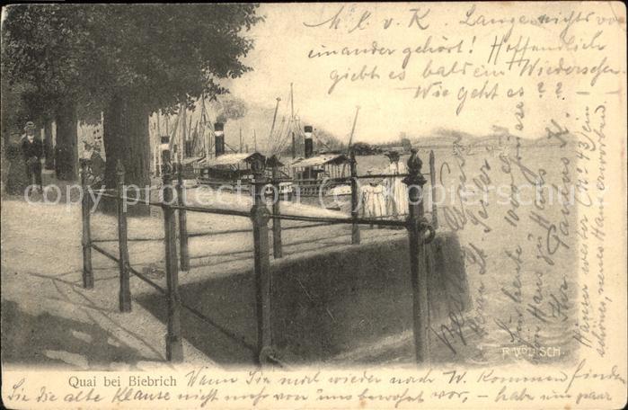 Biebrich Wiesbaden Partie am Quai