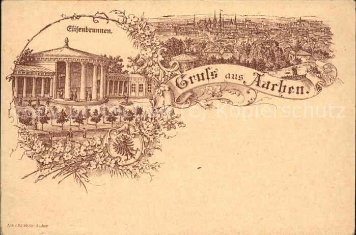 Aachen Elisenbrunnen (Feldpost)